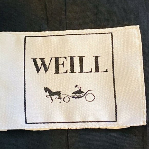 Weill France Women’s Glen Plaid Wool Blazer Paris Designer Womens Size US 8 EUC - Picture 7 of 13